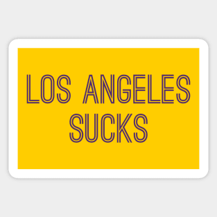 Los Angeles Sucks (Purple Text) Sticker